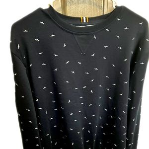 Ricky Singh denim and flowers long sleeve shirt